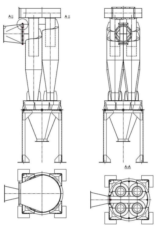 чертеж циклона У21-ББЦ в Южно-Сахалинске